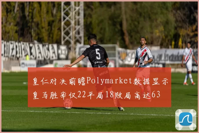 皇仁对决前瞻Polymarket数据显示皇马胜率仅22平局18败局高达63